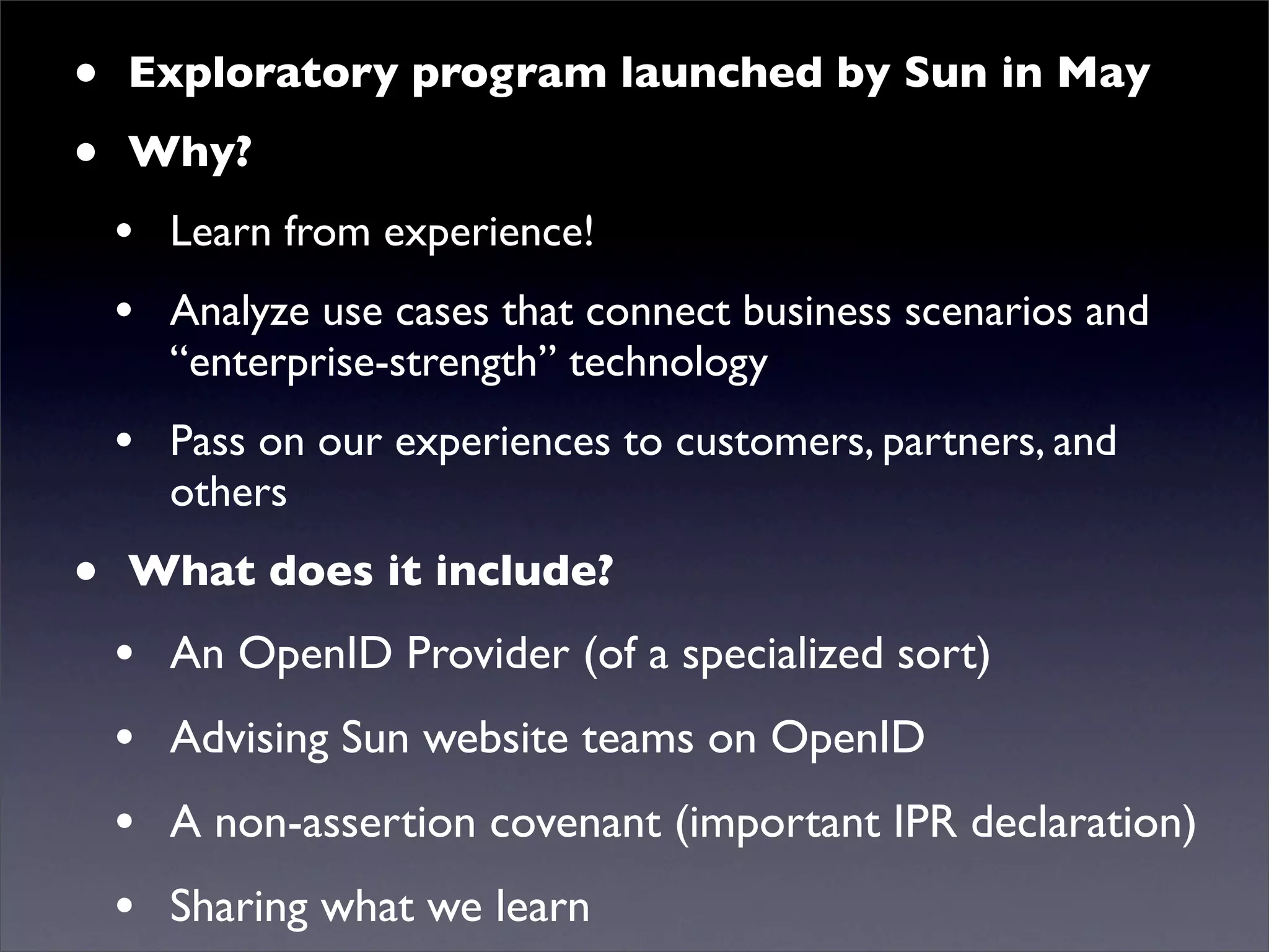 Digital ID World 2007 - Understanding Openid