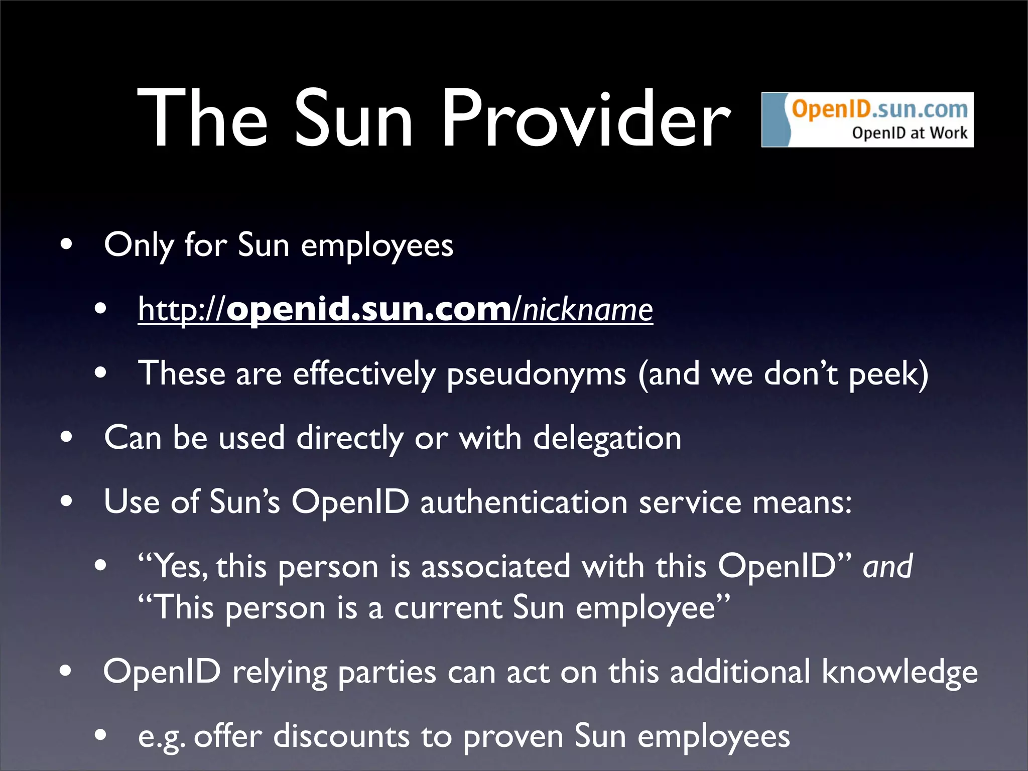 Digital ID World 2007 - Understanding Openid