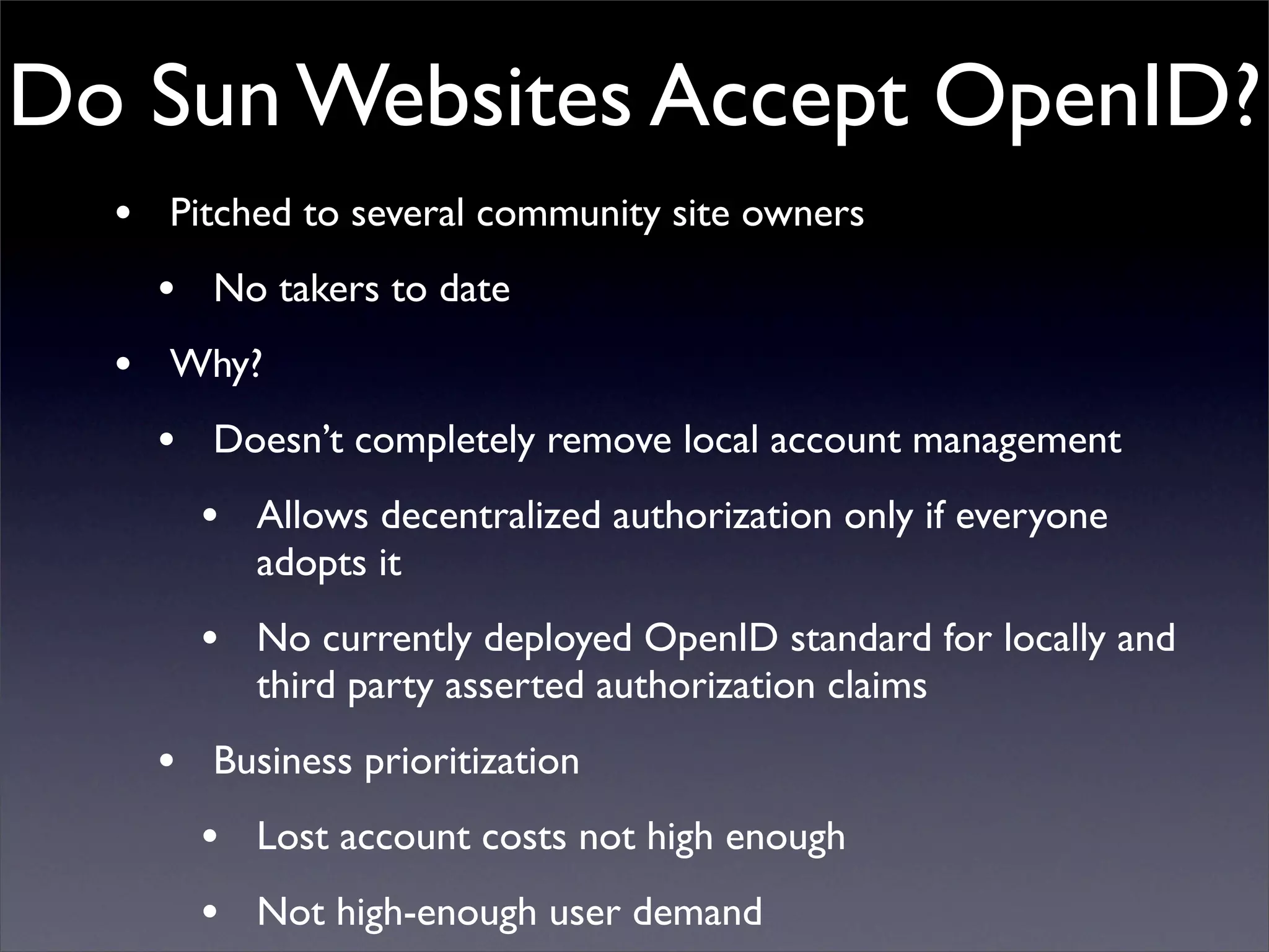 Digital ID World 2007 - Understanding Openid