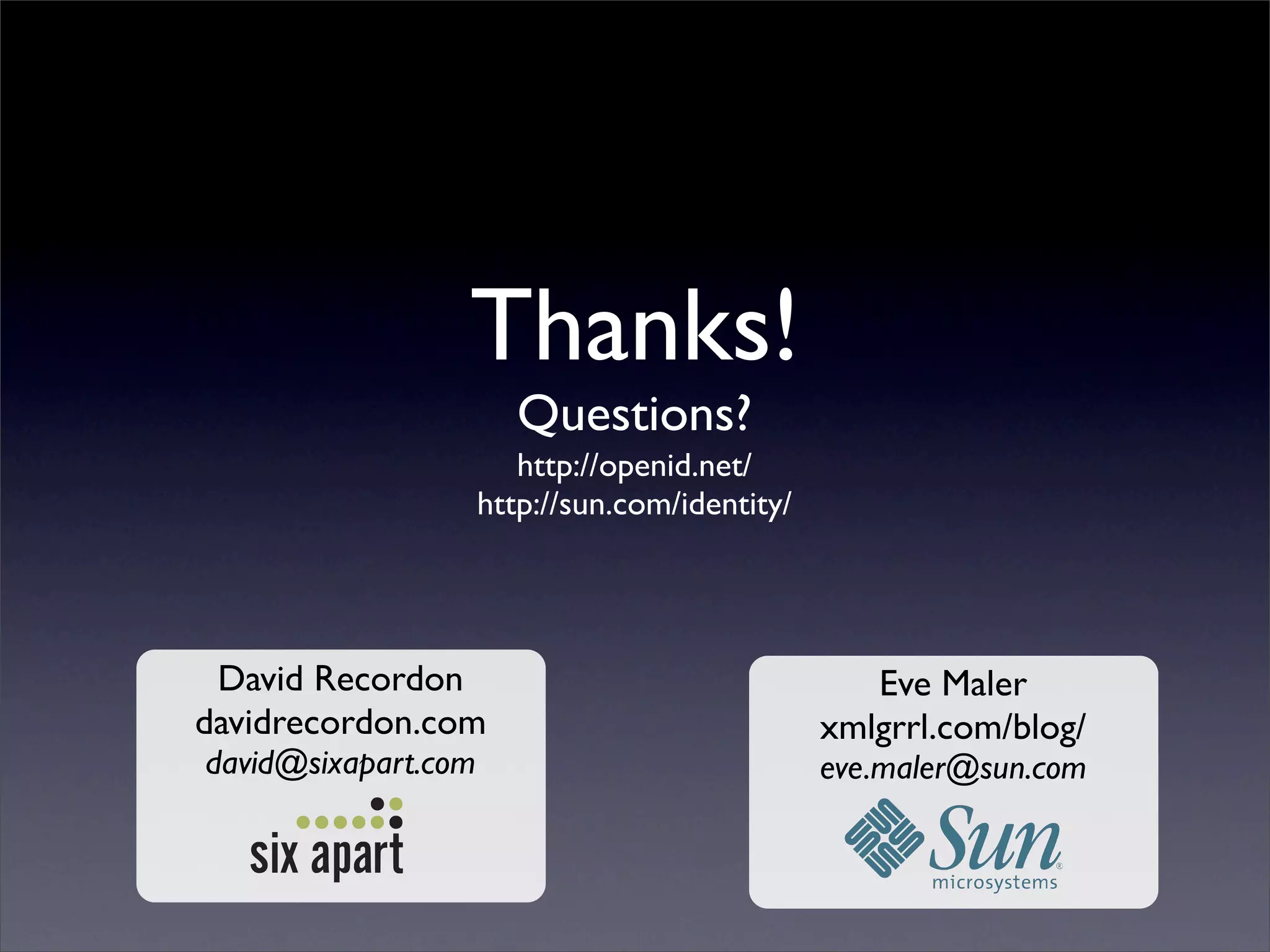 Digital ID World 2007 - Understanding Openid