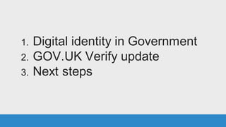 Digital Identity In Government | PDF