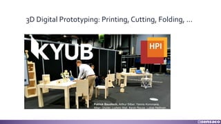 3D Digital Prototyping: Printing, Cutting, Folding, ...
 