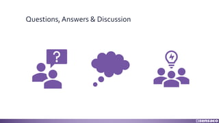 Questions, Answers & Discussion
 