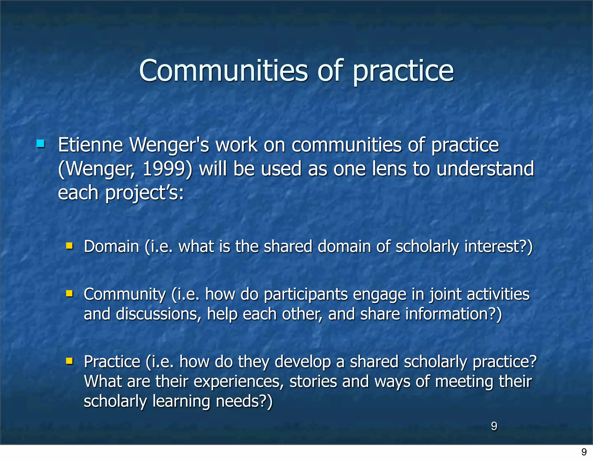 Digital Learning Communities-2006
