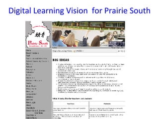 Digital Learning Vision  for Prairie South 