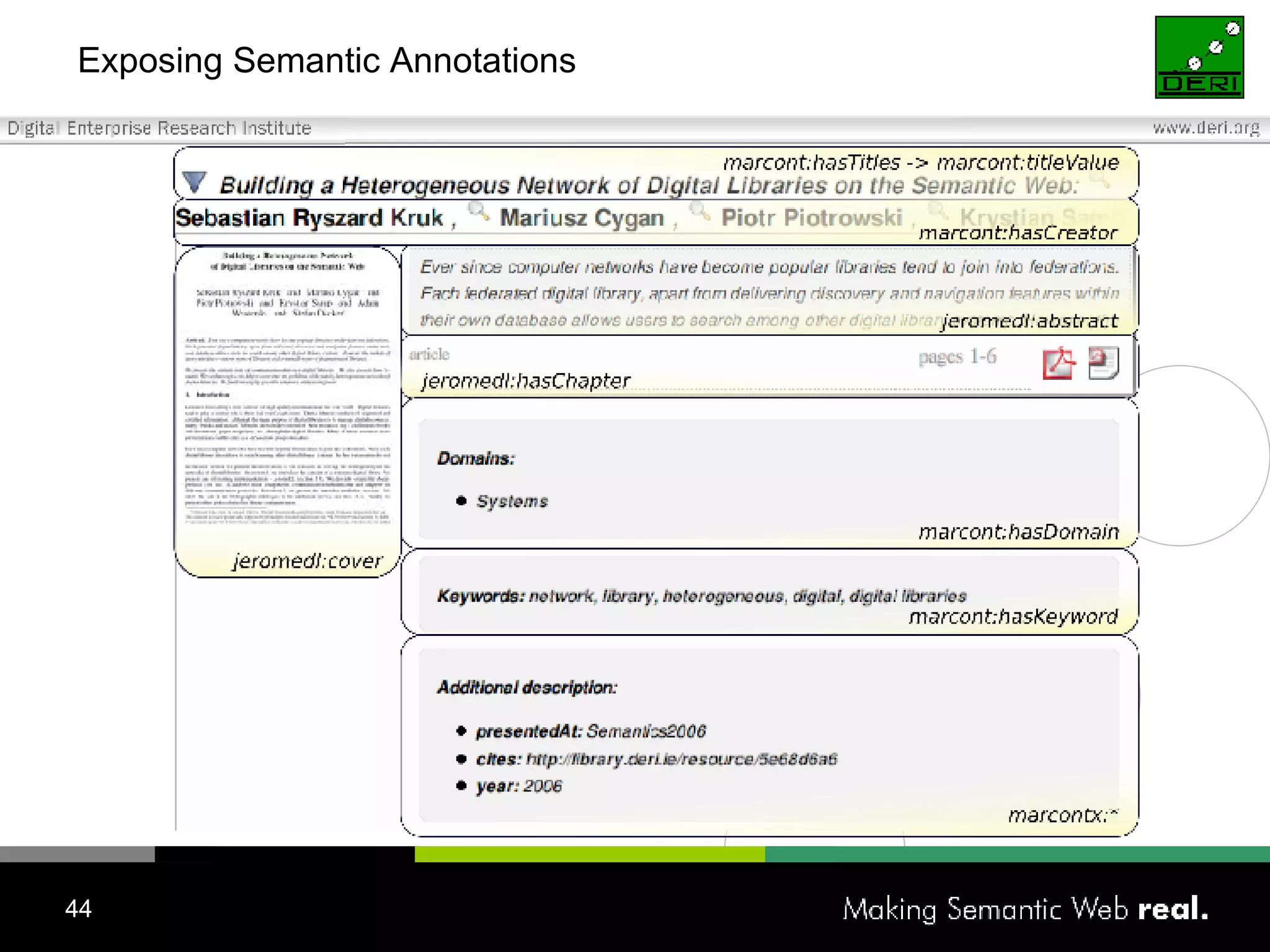 Exposing Semantic Annotations 