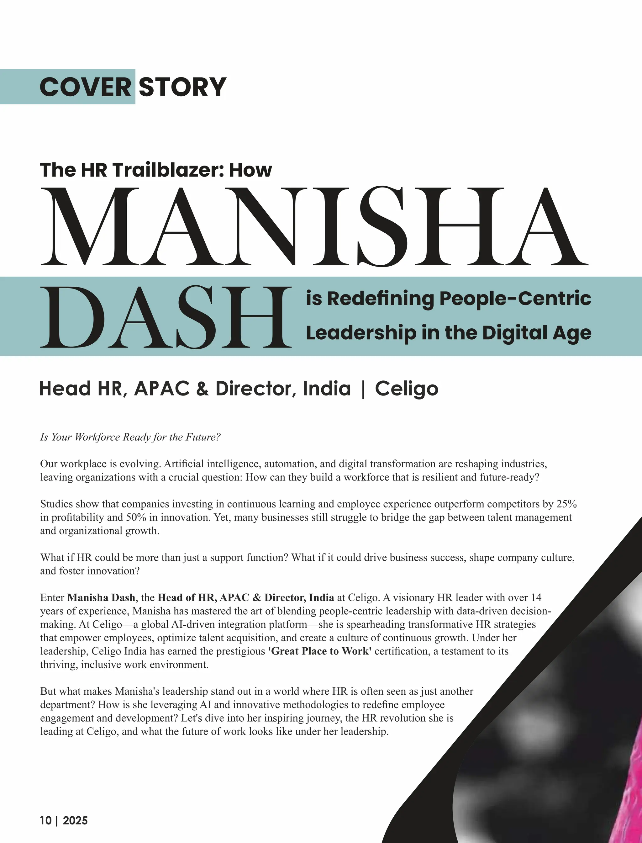 The HR Trailblazer How Manisha Dash is Redefining PeopleCentric