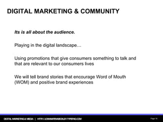 Digital + Marketing 101