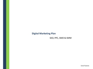 Digital Marketing Plan
SEO, PPC, SMO & SMM
 