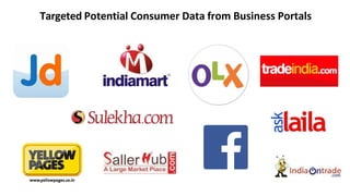 Targeted Potential Consumer Data from Business Portals
 