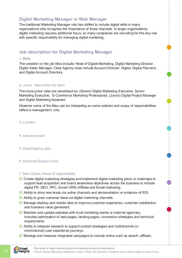 digital marketing skills roles