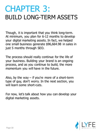 Though,   it  is  important  that  you  think  long-­term.  
At  minimum,  you  plan  for  6-­12  months  to  develop  
yo...