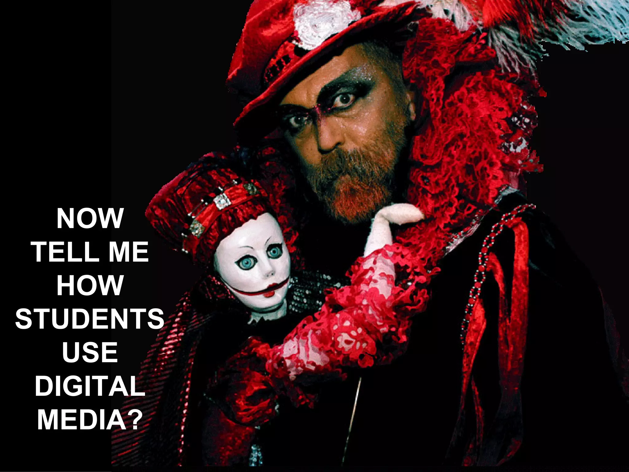 NOW TELL ME HOW STUDENTS USE DIGITAL MEDIA? 