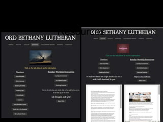 Ord Bethany Devotions
& Sunday Worship
Resources
 