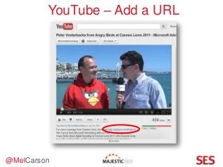 @MelCarson
YouTube – Add a URL
 