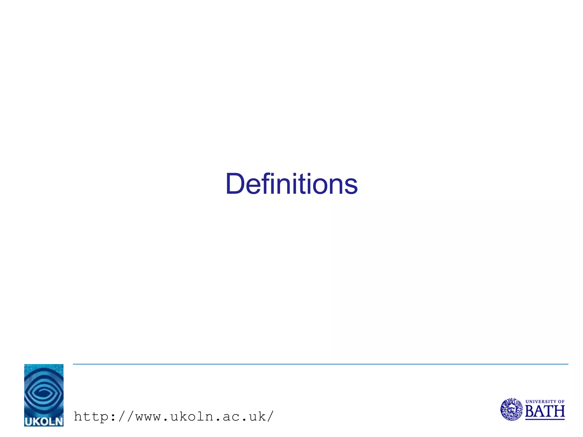 Definitions 