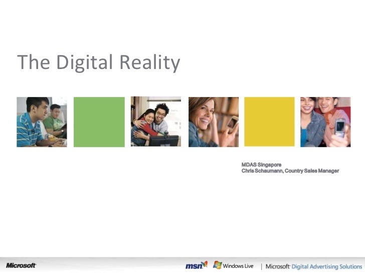 The Digital Reality

                       Search

                      MDAS Singapore
                      Chris Schau...