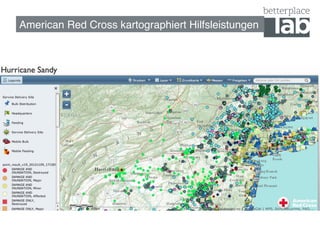 American Red Cross kartographiert Hilfsleistungen!
 