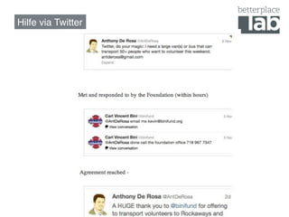 Hilfe via Twitter!