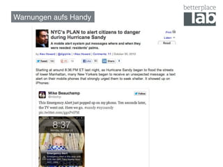 Warnungen aufs Handy!