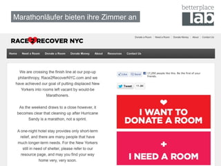 Marathonläufer bieten ihre Zimmer an!