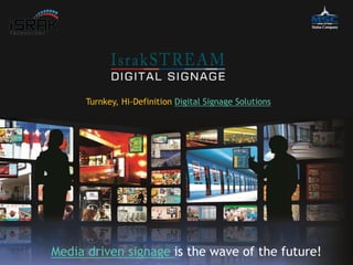 Turnkey, Hi-Definition Digital Signage Solutions




Media driven signage is the wave of the future!
 