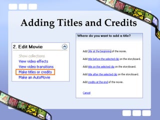Adding Titles and Credits 