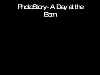 PhotoStory- A Day at the Barn 