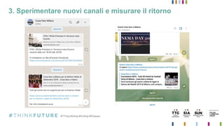 3. Sperimentare nuovi canali e misurare il ritorno
 