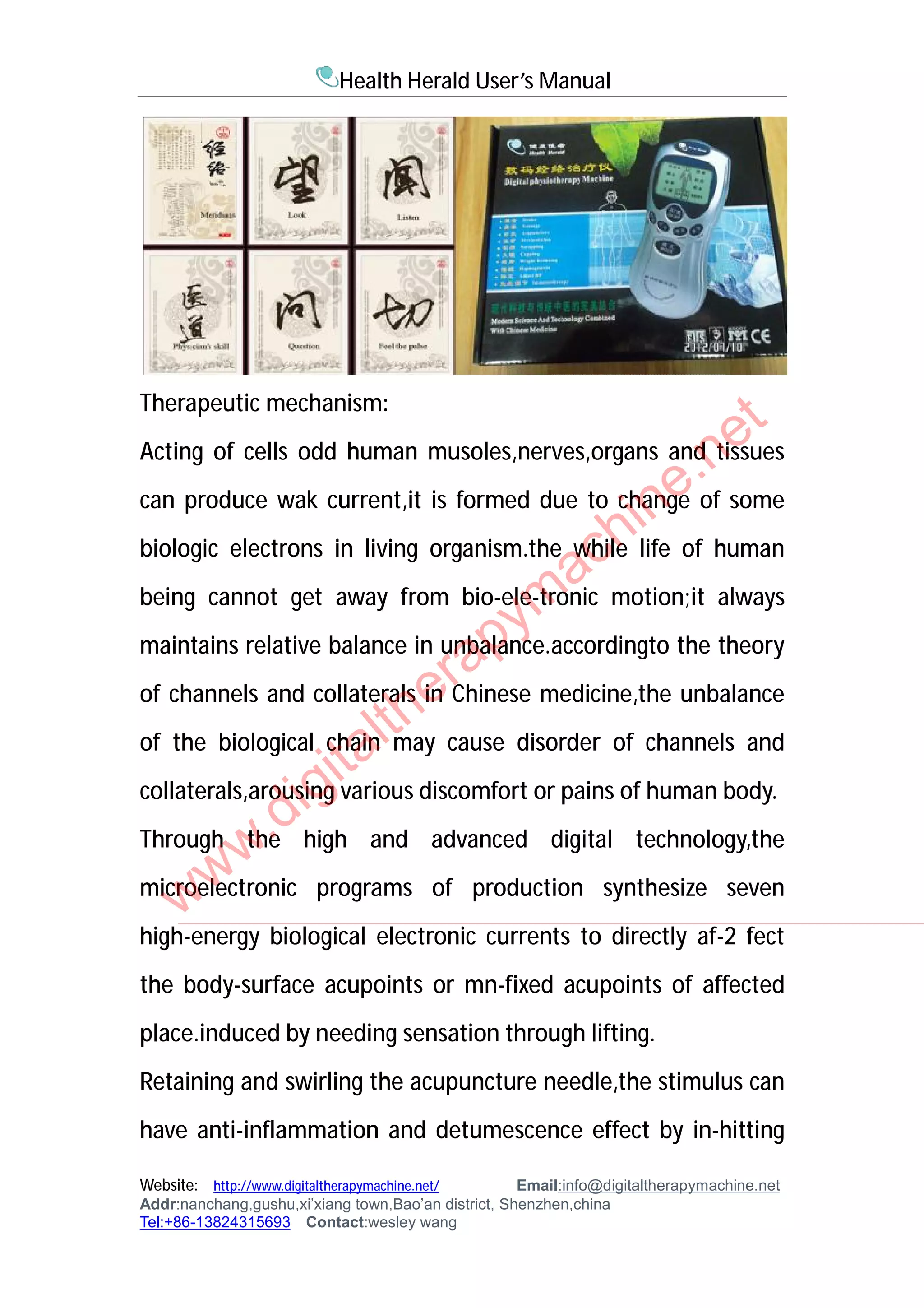 Digital therapy machine | PDF
