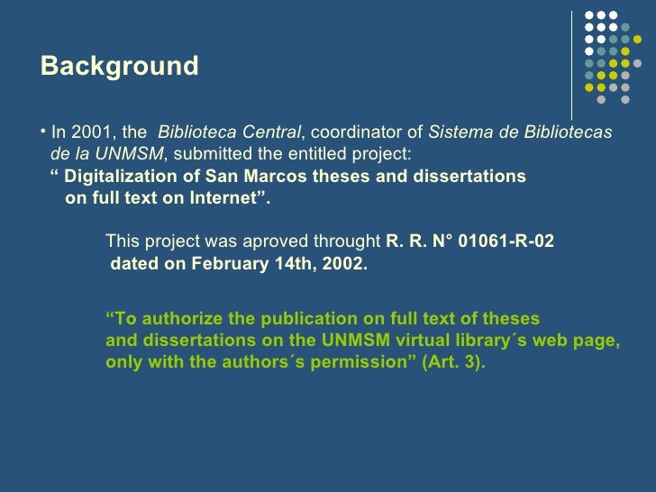 Digital dissertation australia