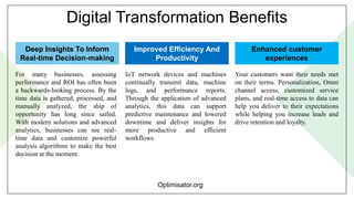 Optimisator: Digital Transformation Benefits | PDF