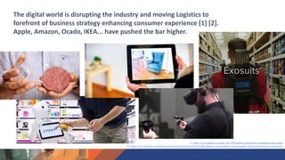 The digital world is disrupting the industry and moving Logistics to
forefront of business strategy enhancing consumer experience [1] [2].
Apple, Amazon, Ocado, IKEA... have pushed the bar higher.
[1] https://www.gartner.com/doc/3847509/logistics-revolution-navigating-route-ahead
[2] https://www.mckinsey.com/business-functions/operations/our-insights/digital-transformation-raising-supply-chain-performance-to-new-levels
 