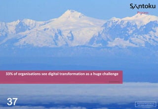 Process

33% of organisations see digital transformation as a huge challenge
Econsultancy

37

Find out how we can help you
with digital transformation

 