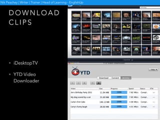 A T O O L K I T F O R
E X P L O I T I N G O N L I N E V I D E O
Nik Peachey | Writer | Trainer | Head of Learning - EnglishUp
 