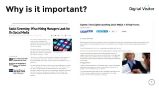 Why is it important?
7
 