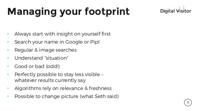 Managing Your Digital Footprint
