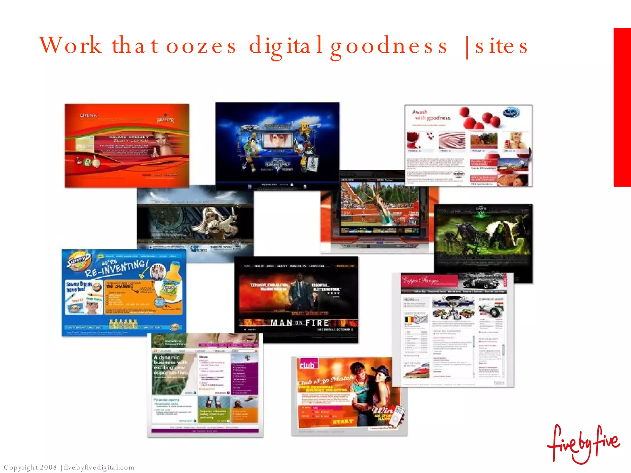 Work that oozes digital goodness | sites 