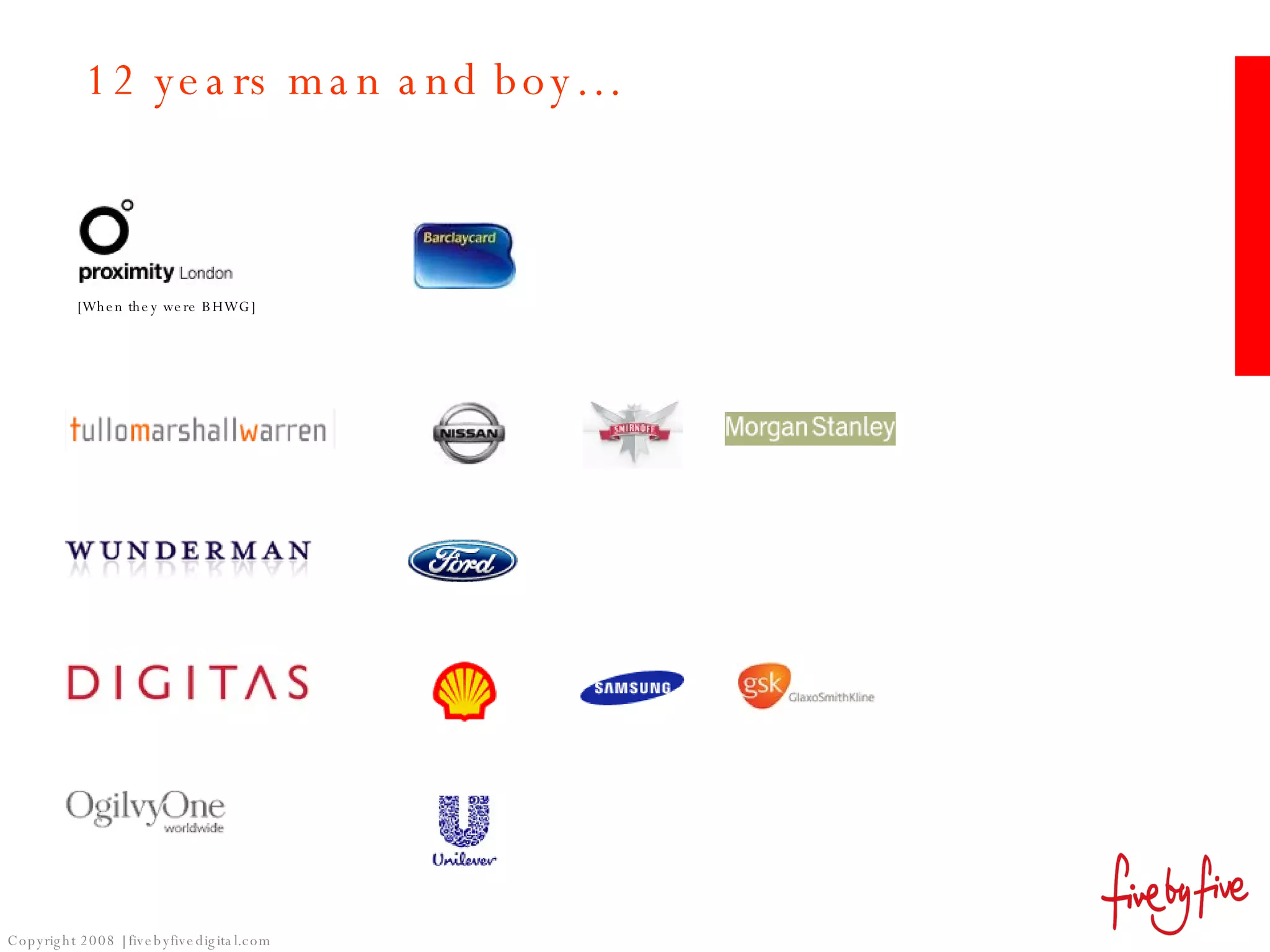 12 years man and boy… [When they were BHWG] 