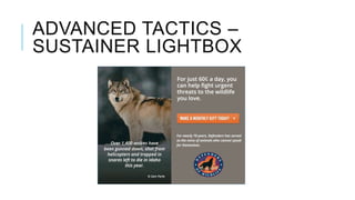 ADVANCED TACTICS –
SUSTAINER LIGHTBOX
 