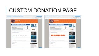 CUSTOM DONATION PAGE
 