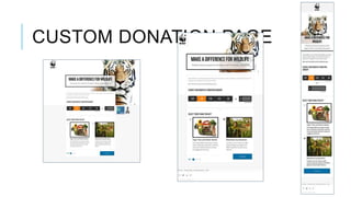 CUSTOM DONATION PAGE
 