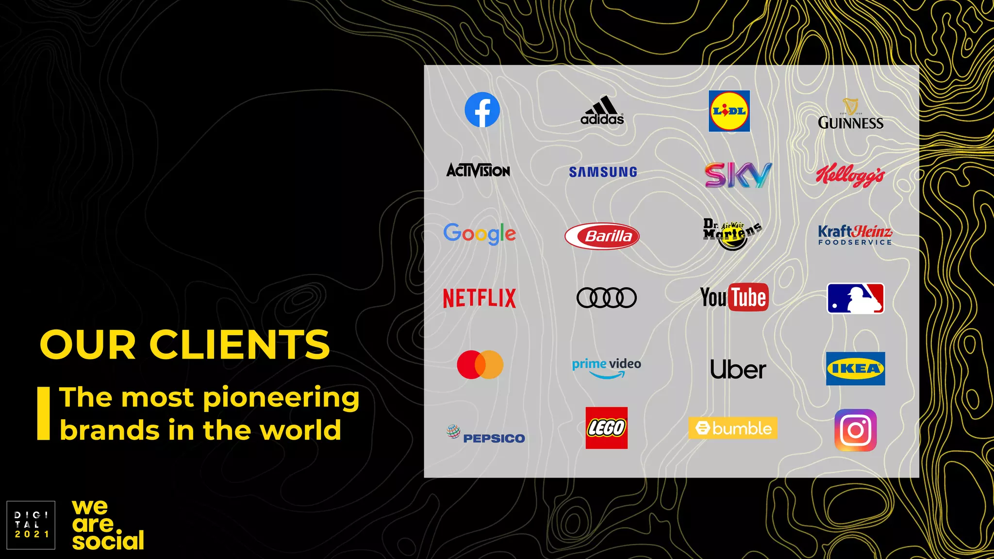 The most pioneering
brands in the world
OUR CLIENTS
 