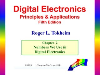 Digital Electronics
Principles & Applications
Fifth Edition
Chapter 2
Numbers We Use in
Digital Electronics
©1999 Glencoe/McGraw-Hill
Roger L. Tokheim
 