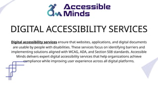 Digital Accessibility Services for Inclusive and Standards-Compliant ...