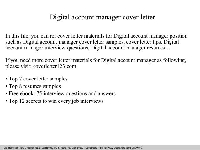 account management cover letters