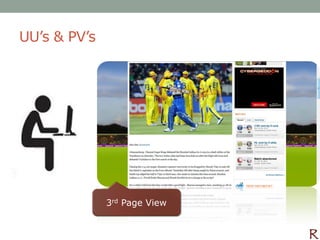 UU’s & PV’s




              3rd Page View
 