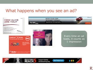 What happens when you see an ad?




                          Every time an ad
                         loads, it counts as
                            1 impression
 