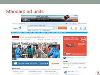 Standard ad units
 