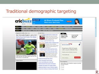 Traditional demographic targeting
 